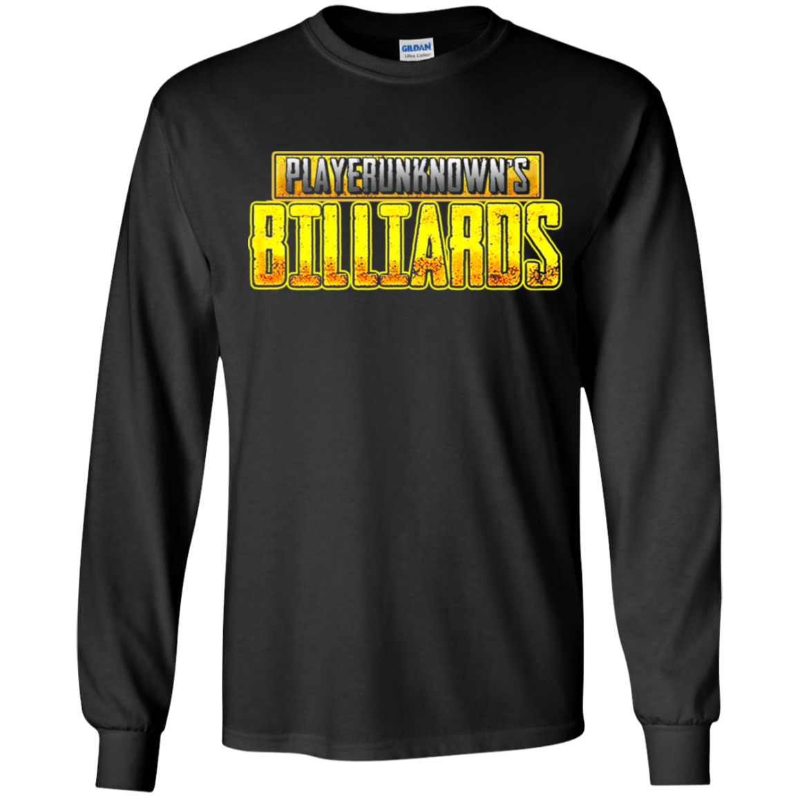 The GHOATS Custom Design. #27 PlayerUnknown's Billiards. PUBG Parody. Youth LS T-Shirt