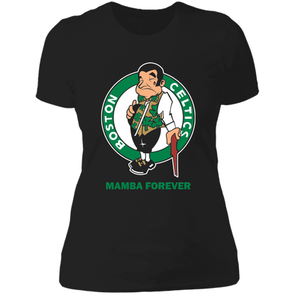 ArtichokeUSA Custom Design. RIP Kobe. Mamba Forever. Celtics / Lakers Fan Art Tribute. Ladies' Boyfriend T-Shirt