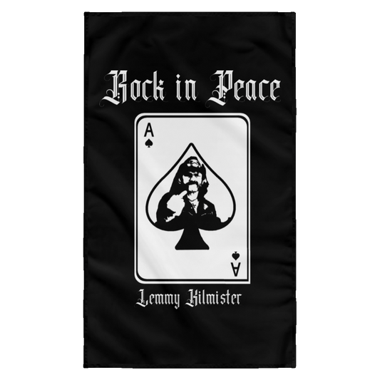ArtichokeUSA Custom Design. Lemmy Kilmister "Ace of Spades" Tribute Fan Art Version 2 of 2. Wall Flag