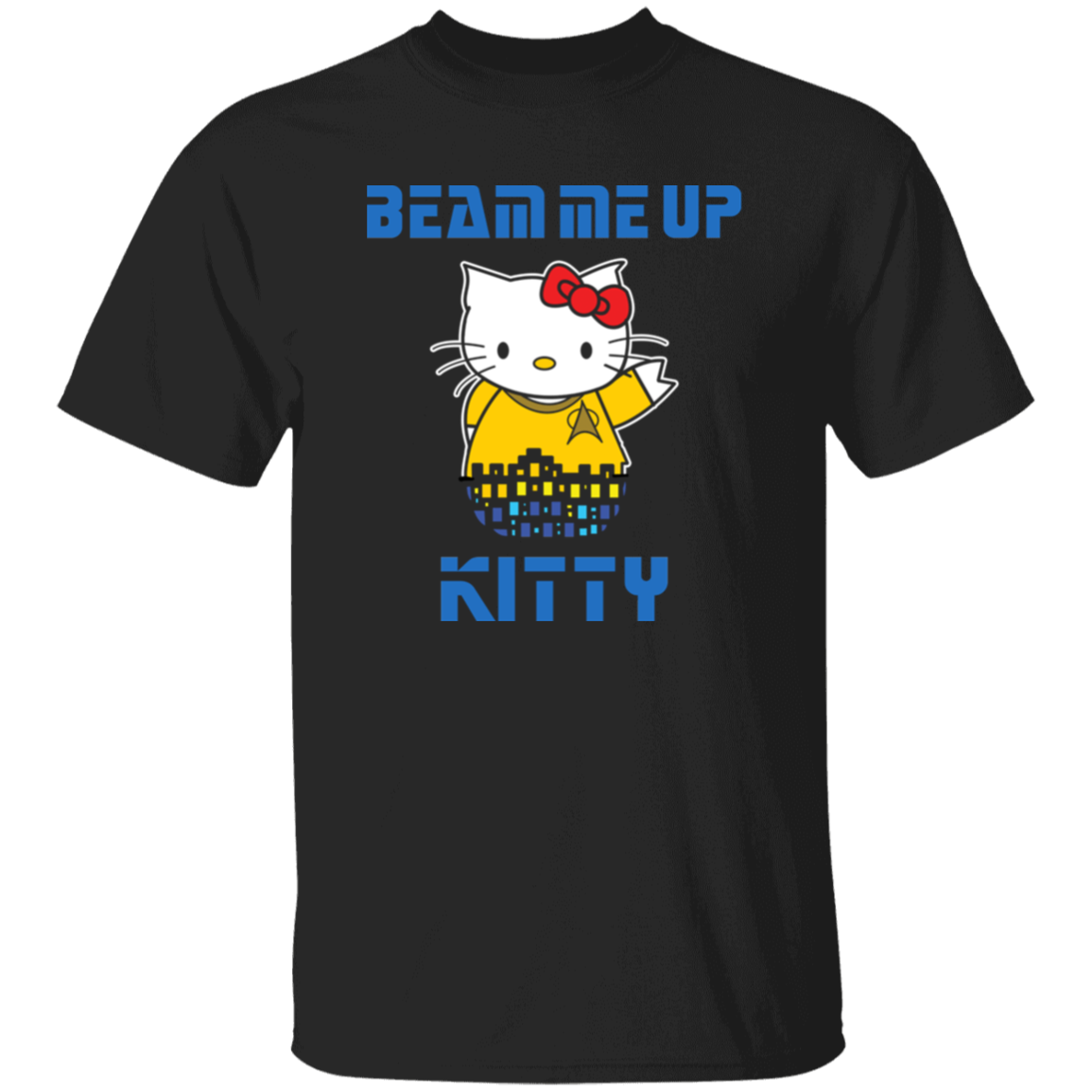 ArtichokeUSA Custom Design. Beam Me Up Kitty. Fan Art / Parody. Youth 5.3 oz 100% Cotton T-Shirt