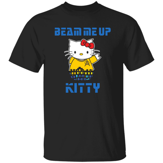 ArtichokeUSA Custom Design. Beam Me Up Kitty. Fan Art / Parody. Youth 5.3 oz 100% Cotton T-Shirt