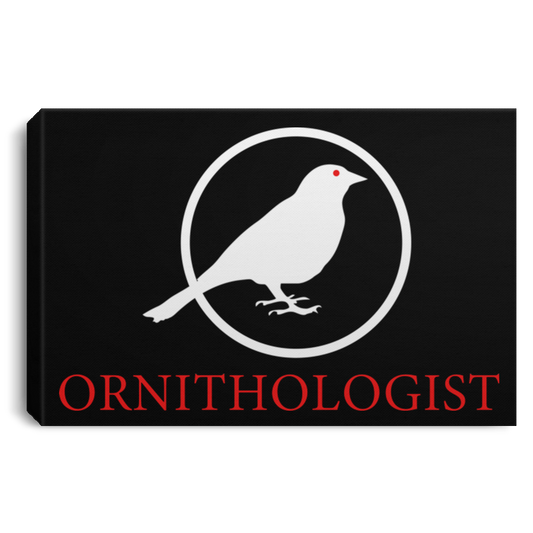 OPG Custom Design #24. Ornithologist. A person who studies or is an expert on birds. Landscape Canvas .75in Frame