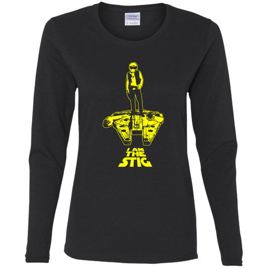 ArtichokeUSA Custom Design. I am the Stig. Han Solo / The Stig Fan Art. Ladies' Cotton LS T-Shirt