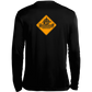 ArtichokeUSA Custom Design. Art Work Ahead. 24,901 Miles (Miles Around the Earth). Long Sleeve Moisture-Wicking Tee