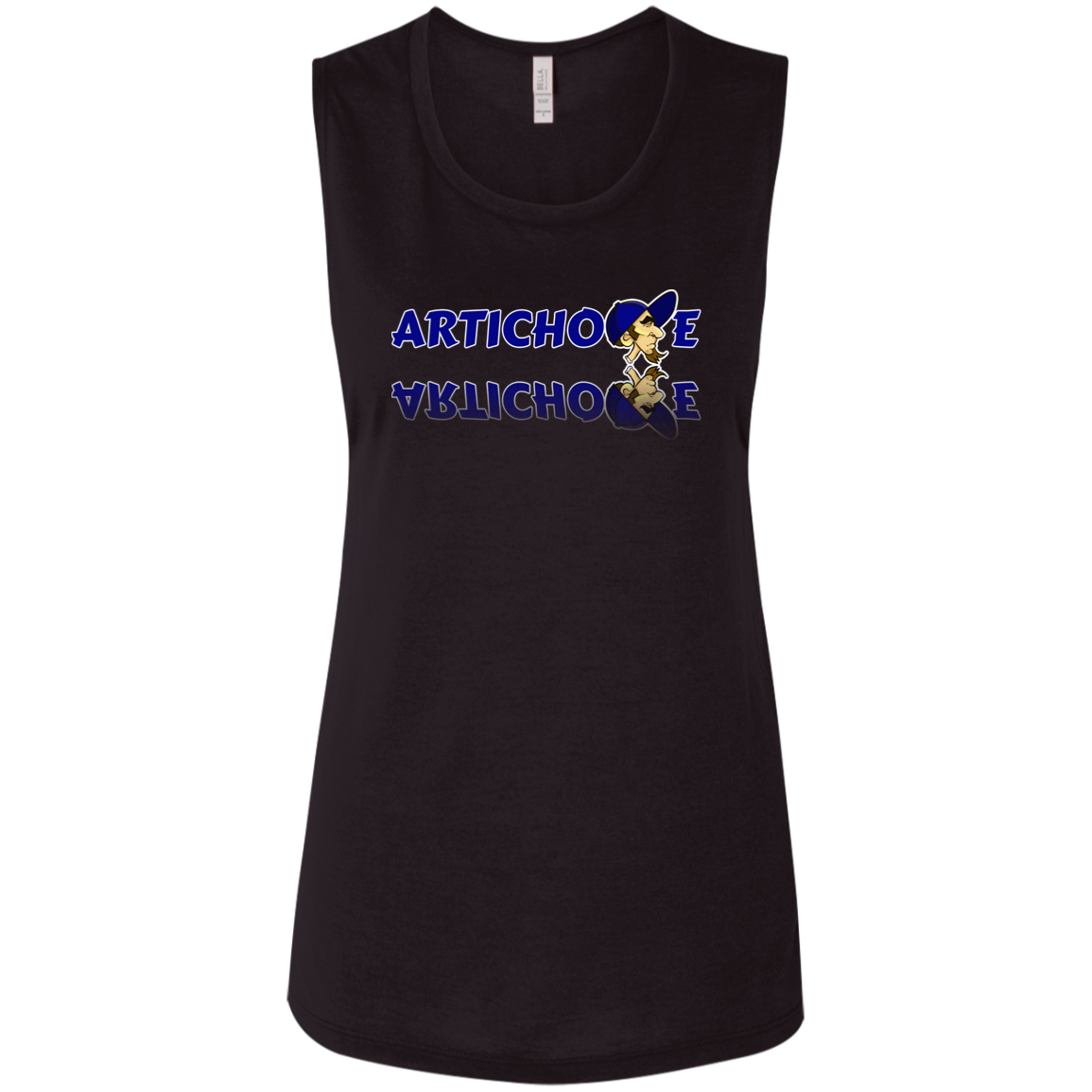 ZZ#20 ArtichokeUSA Characters and Fonts. "Clem" Let’s Create Your Own Design Today. Ladies' Flowy Muscle Tank