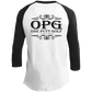 OPG Custom Design #5. Golf Tee-Shirt. Golf Humor. 3/4 Raglan Sleeve Shirt 100% Ringspun Combed Cotton