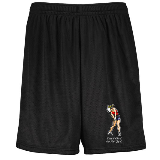 OPG Custom Design #9. Drive it. Chip it. One Putt Golf It. Golf So. Cal. Youth Moisture-Wicking Mesh Shorts