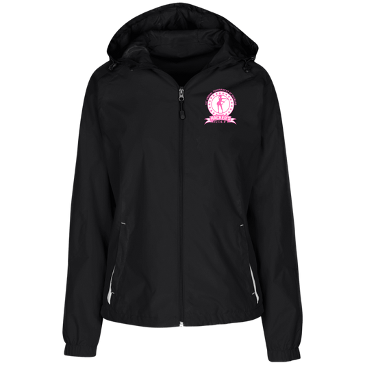 ZZZ#20 OPG Custom Design. 1st Annual Hackers Golf Tournament. Ladies Edition. Ladies' Jersey-Lined Hooded Windbreaker