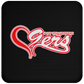 ArtichokeUSA custom design #50. 9ers Love. SF 49ers parody. Sports. Coaster