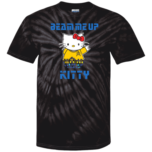 ArtichokeUSA Custom Design. Beam Me Up Kitty. Fan Art / Parody. Youth Tie Dye T-Shirt