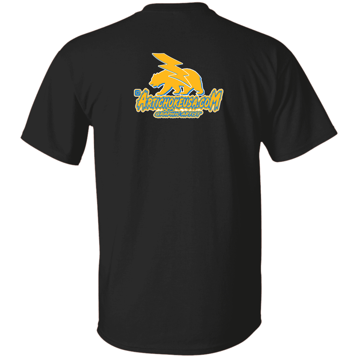 ArtichokeUSA Custom Design. Los Angeles Chargers Fan Art. 5.3 oz. T-Shirt