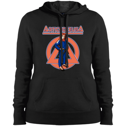 ArtichokeUSA Character and Font design. Let's Create Your Own Team Design Today. Amber. Ladies' Pullover Hooded Sweatshirt