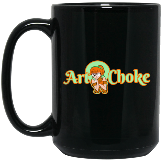 ArtichokeUSA Character and Font Design. Let’s Create Your Own Design Today. Winnie. 15 oz. Black Mug