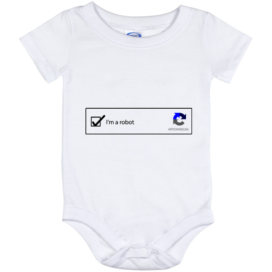 ArtichokeUSA Custom Design. I am a robot. Baby Onesie 12 Month
