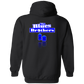OPG Custom Design #3. Blue Tees Blues Brothers Fan Art. Zip Up Hooded Sweatshirt