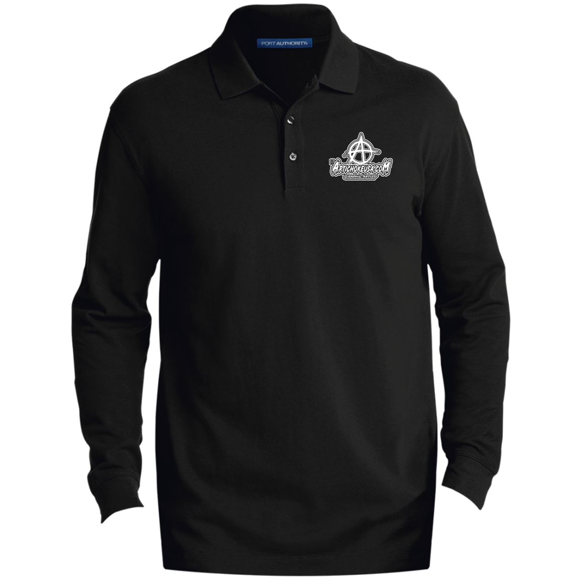 Embroidered Men's EZCotton LS Polo