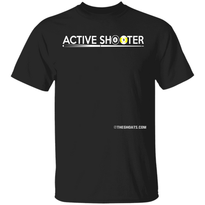 The GHOATS Custom Design #1. Active Shooter. Basic 100% Cotton T-Shirt