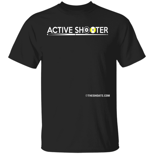 The GHOATS Custom Design #1. Active Shooter. Basic 100% Cotton T-Shirt