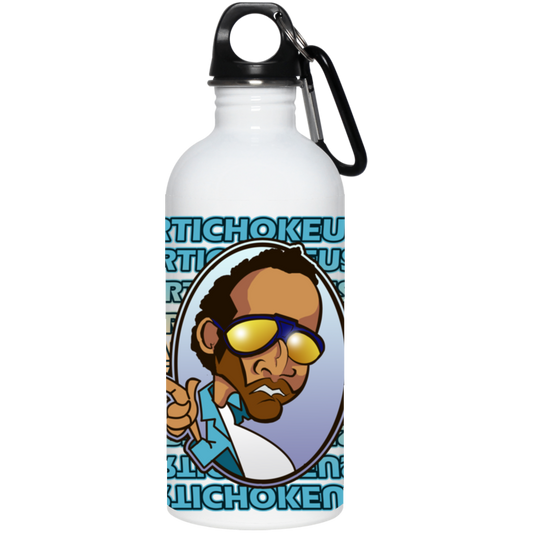 ArtichokeUSA Character and Font design. Let's Create Your Own Team Design Today. My first client Charles. 20 oz. Stainless Steel Water Bottle