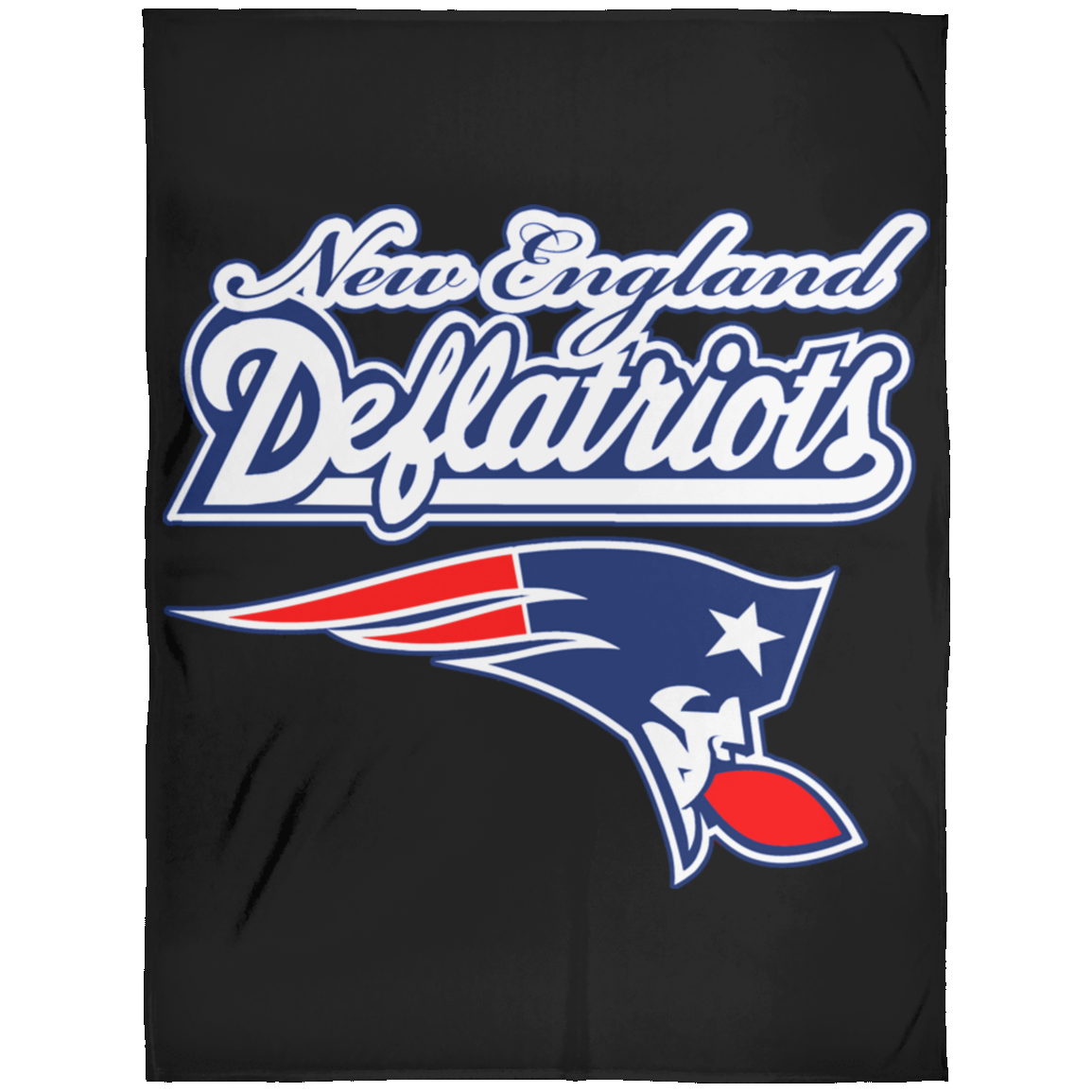 ArtichokeUSA Custom Design. New England Deflatriots. New England Patriots Parody. Fleece Blanket 60x80