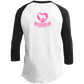 ArtichokeUSA Custom Design. Ruffing the Passer. Labrador Edition. Female Version. Youth 3/4 Raglan Sleeve Shirt
