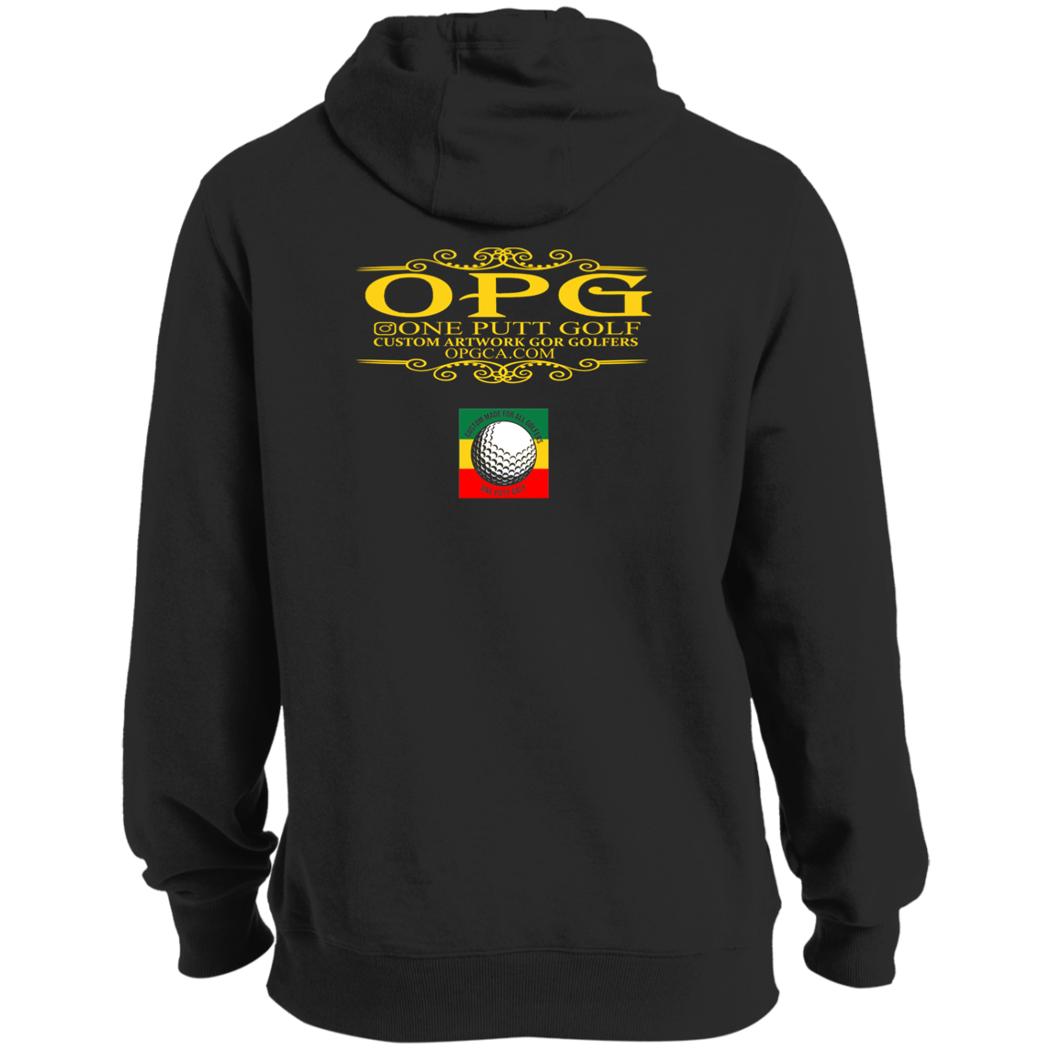 OPG Custom Design #22. One Putt / One Love Parody with Fan Art. Female Edition. Ultra Soft Pullover Hoodie