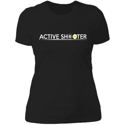 The GHOATS Custom Design #1. Active Shooter. Ladies' Boyfriend T-Shirt