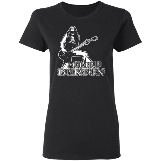 ArtichokeUSA Custom Design. Cliff Burton Tribute. Ladies' Basic 100% Cotton T-Shirt