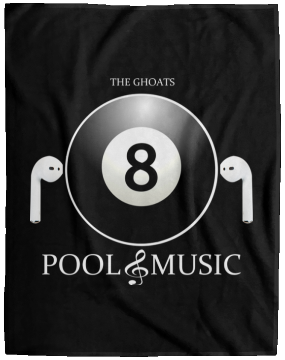 The GHOATS Custom Design. #19 Pool & Music. Fleece Blanket - 60x80