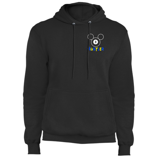 The GHOATS Custom Design #20. Look at the back. Hustle Mouse. Mickey Mouse Fan Art. Fleece Pullover Hoodie