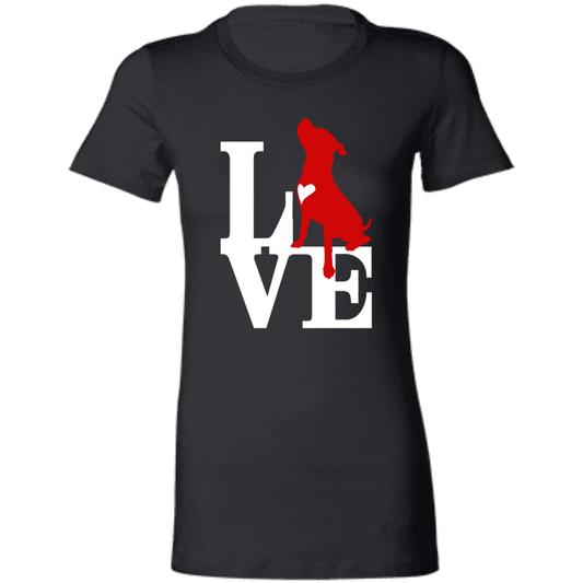 ArtichokeUSA Custom Design. Pitbull Love. Ladies' Favorite T-Shirt