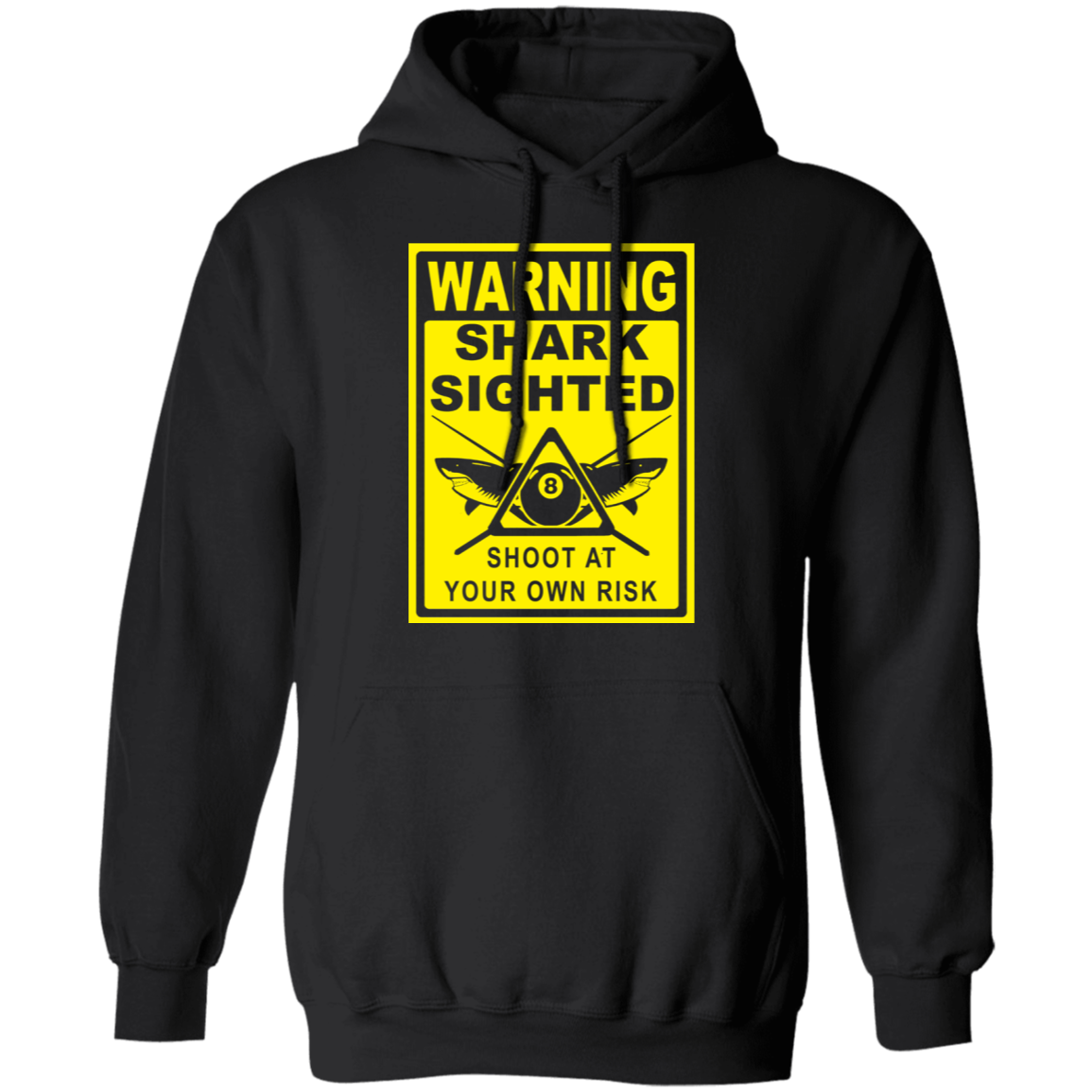 The GHOATS Custom Design #35. Beware of Sharks. Shoot at Your Own Risk. Basic Pullover Hoodie