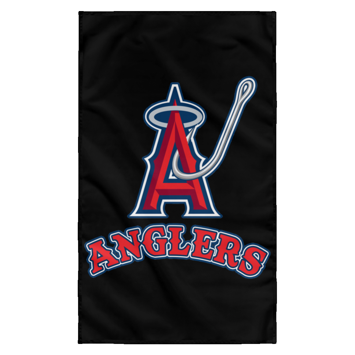 ArtichokeUSA Custom Design. Anglers. Southern California Sports Fishing. Los Angeles Angels Parody. Wall Flag