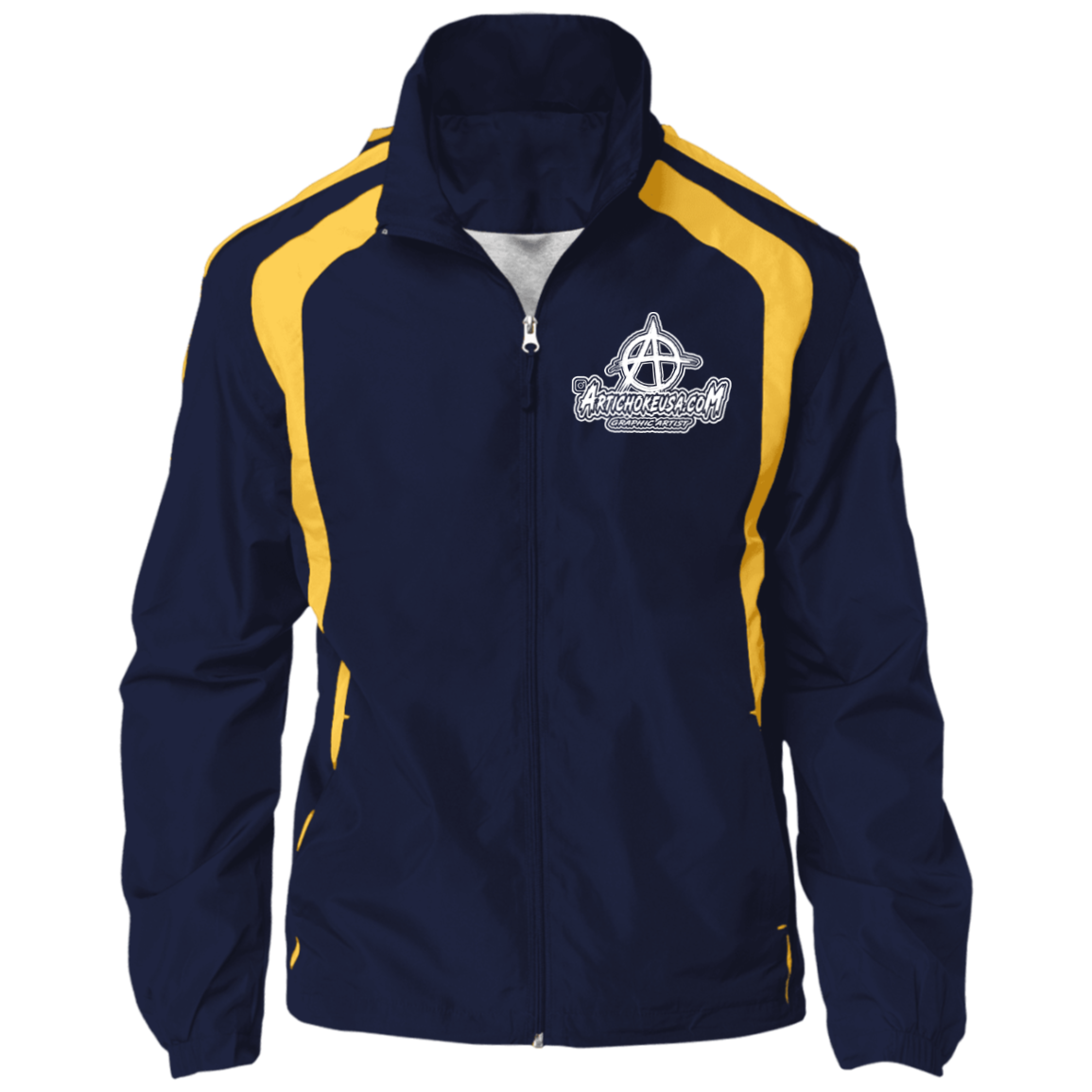 Embroidered Jersey-Lined Jacket