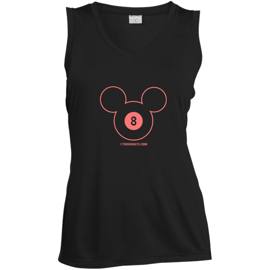 The GHOATS Custom Design #19. Look at the back. Mickey Hustle. Mickey Fan Art. Ladies' 100% polyester interlock with PosiCharge technology