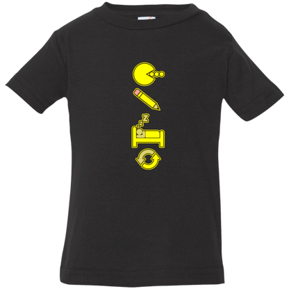 Artichoke Custom Design. Eat. Draw. Sleep. Repeat. Infant Jersey T-Shirt