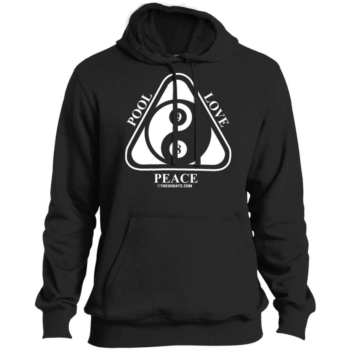 The GHOATS Custom Design #9. Ying Yang. Pool Love Peace. Ultra Soft Pullover Hoodie