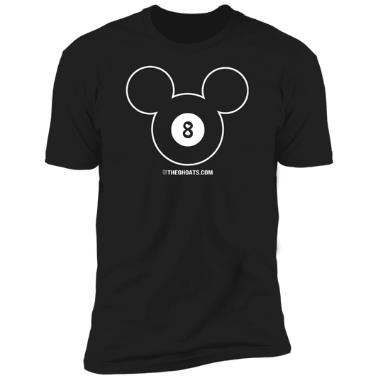 The GHOATS Custom Design #19. Look at the back. Mickey Hustle. Mickey Fan Art. Next Level Ultra Soft Fitted T-Shirt