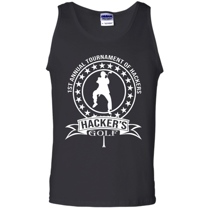 OPG Custom Design #20. 1st Annual Hackers Golf Tournament. 6 oz 100% Cotton Tank Top