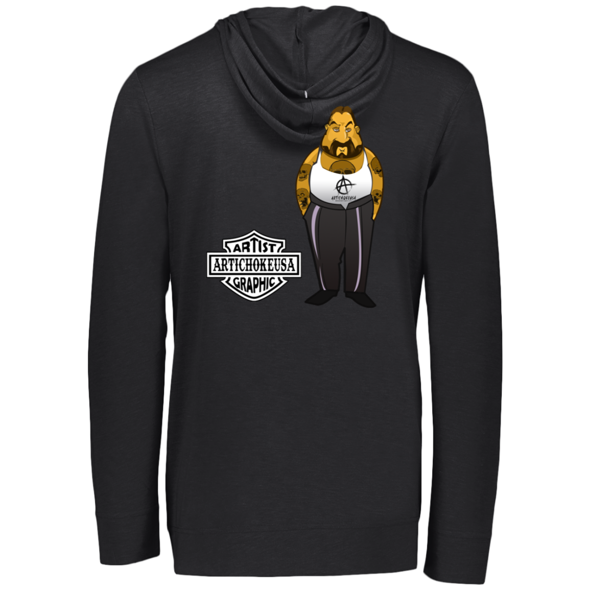ArtichokeUSA Custom Design. Façade: (Noun) A false appearance that makes someone or something seem more pleasant or better than they really are.  Eco Triblend T-Shirt Hoodie