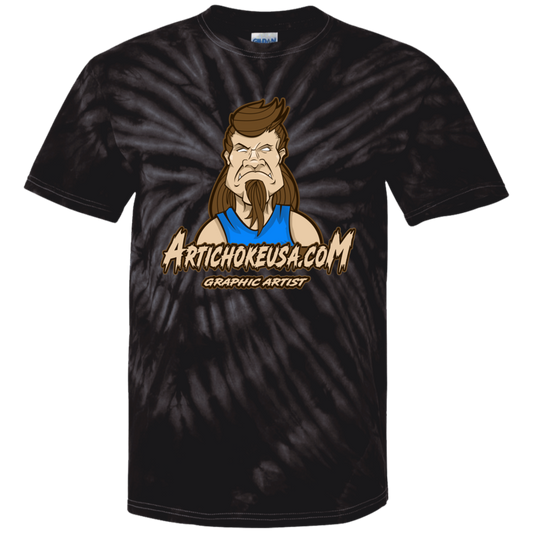 ArtichokeUSA Character and Font design. Let's Create Your Own Team Design Today. Mullet Mike. Youth Tie Dye T-Shirt