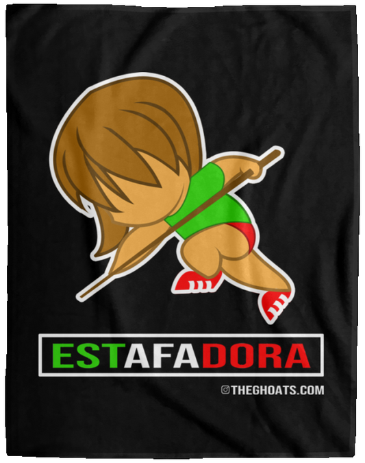 The GHOATS Custom Design. #30 Estafadora. (Spanish translation for Female Hustler). Fleece Blanket - 60x80