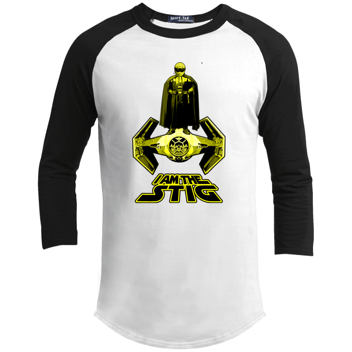 ArtichokeUSA Custom Design. I am the Stig. Vader/ The Stig Fan Art. Youth 3/4 Raglan Sleeve Shirt