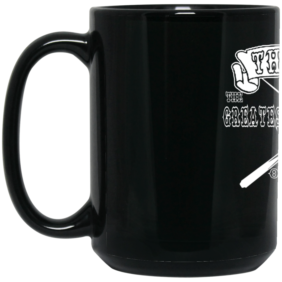 The GHOATS Custom Design. #4 Motorcycle Club Style. Ver 2/2. 15 oz. Black Mug