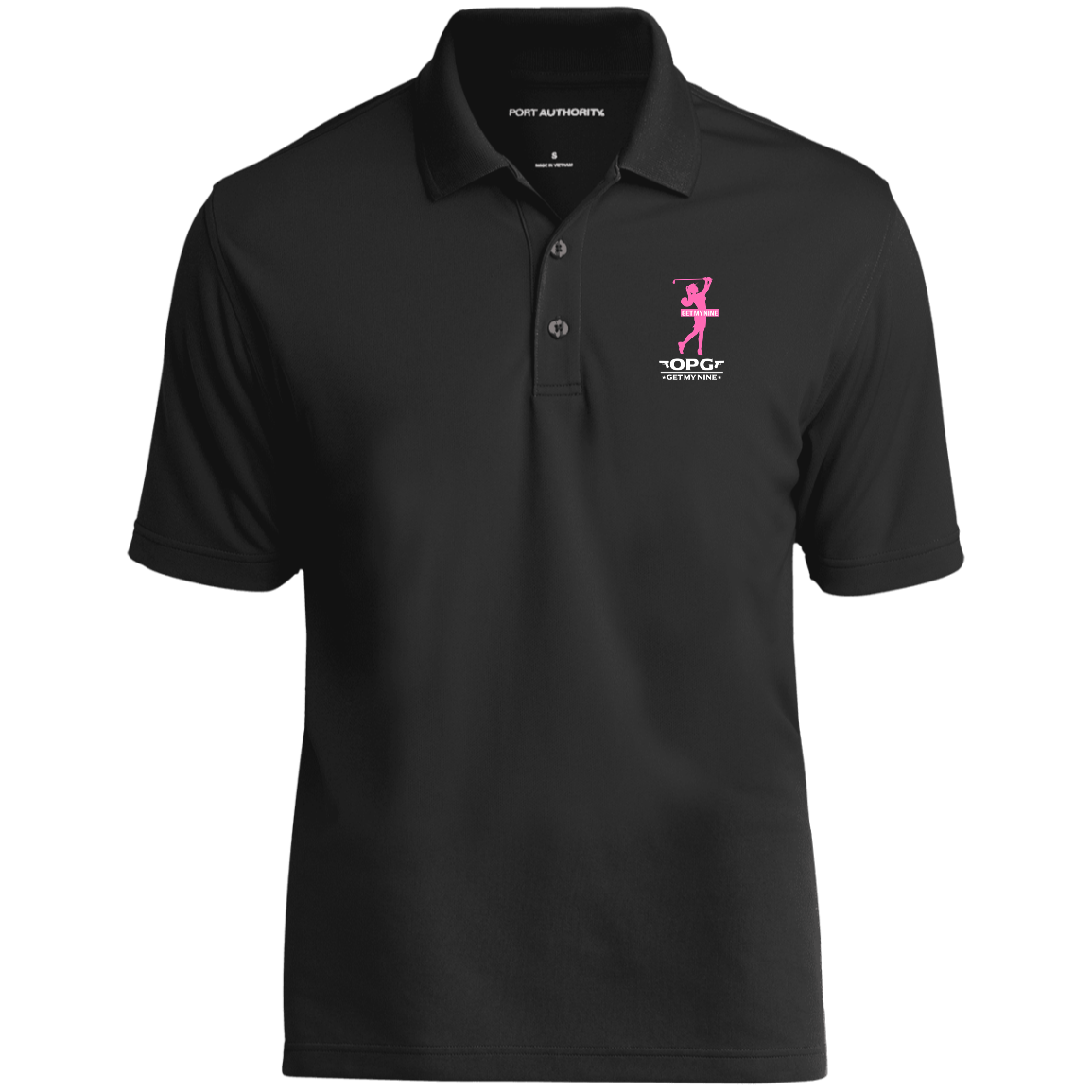 OPG Custom Design #16. Get My Nine. Female Version. 100%Polyester UV Micro-Mesh Polo