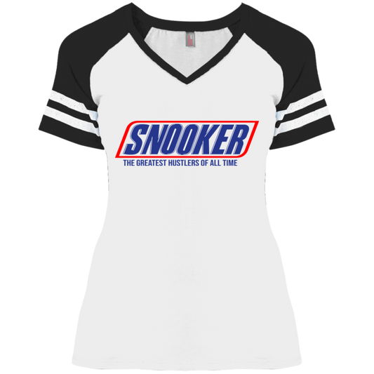 The GHOATS Custom Design. #35 SNOOKER. Ladies' Game V-Neck T-Shirt