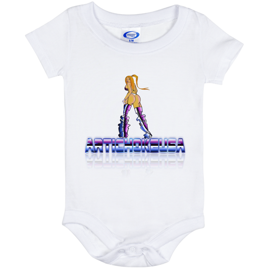 ArtichokeUSA Character and Font design. Let's Create Your Own Team Design Today. Dama de Croma. Baby Onesie 6 Month