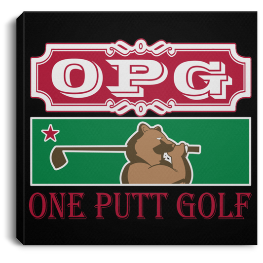 OPG Custom Design #8. Golf Southern California. All Year Long Baby!! Square Canvas .75in Frame
