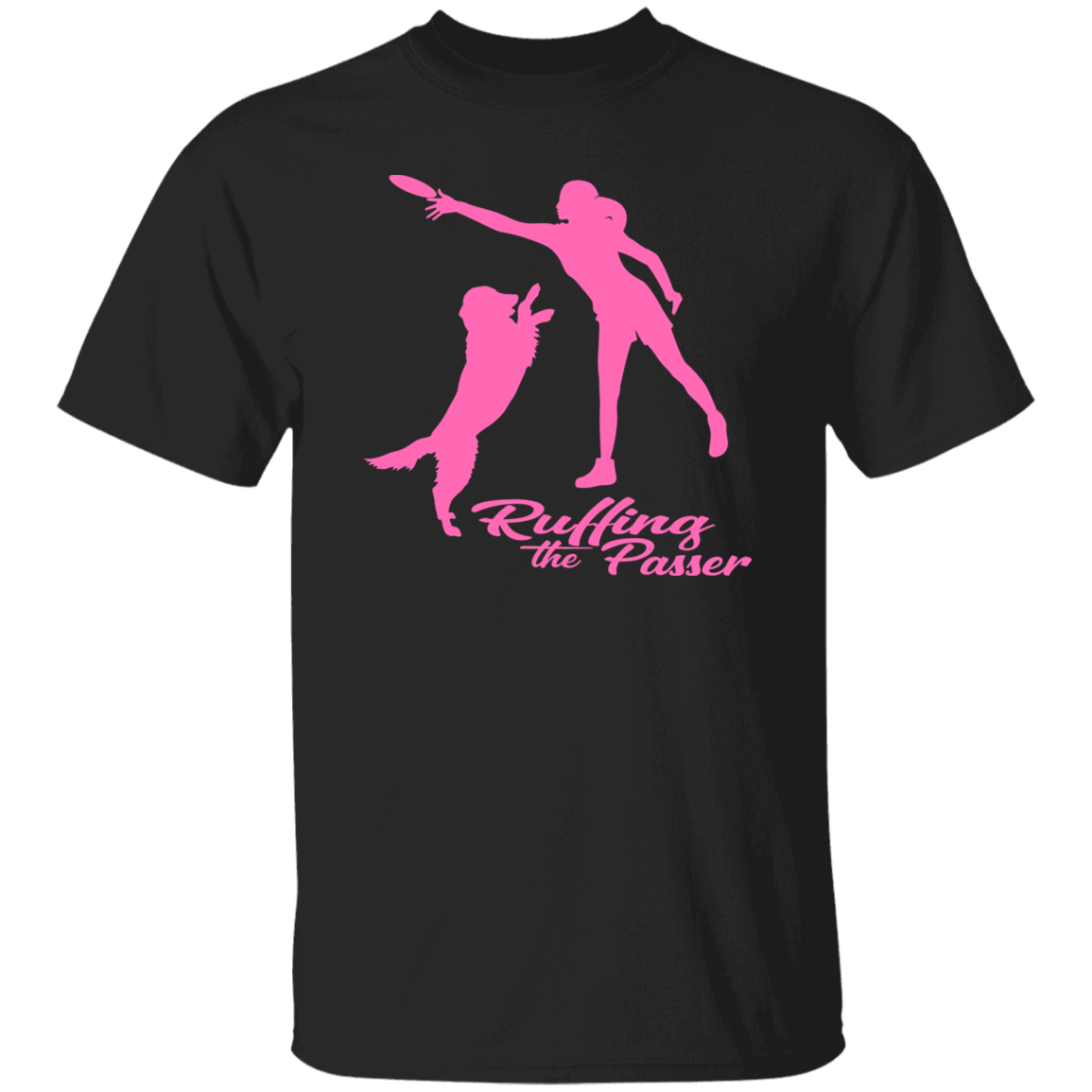 ArtichokeUSA Custom Design. Ruffing the Passer. Labrador Edition. Female Version. 100% Cotton T-Shirt