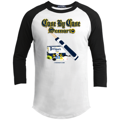 The GHOATS Custom Design. #6 Case by Case Scenario. Youth 3/4 Raglan Sleeve Shirt